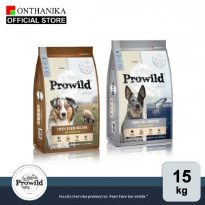 [ส่งฟรี] Prowild โปรไวลด์ ซีเล็คเต็ด อาหารสุนัขทุกสายพันธุ์/ทุกช่วงวัย ขนาด 15 kg